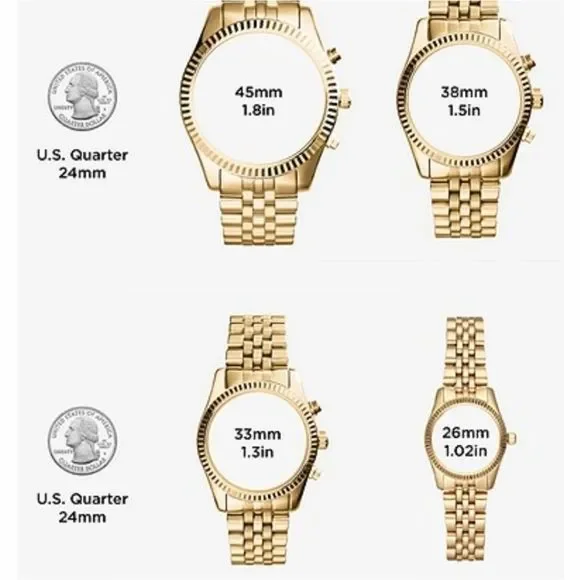 Oversized Blair Pavé Sable-Tone Watch